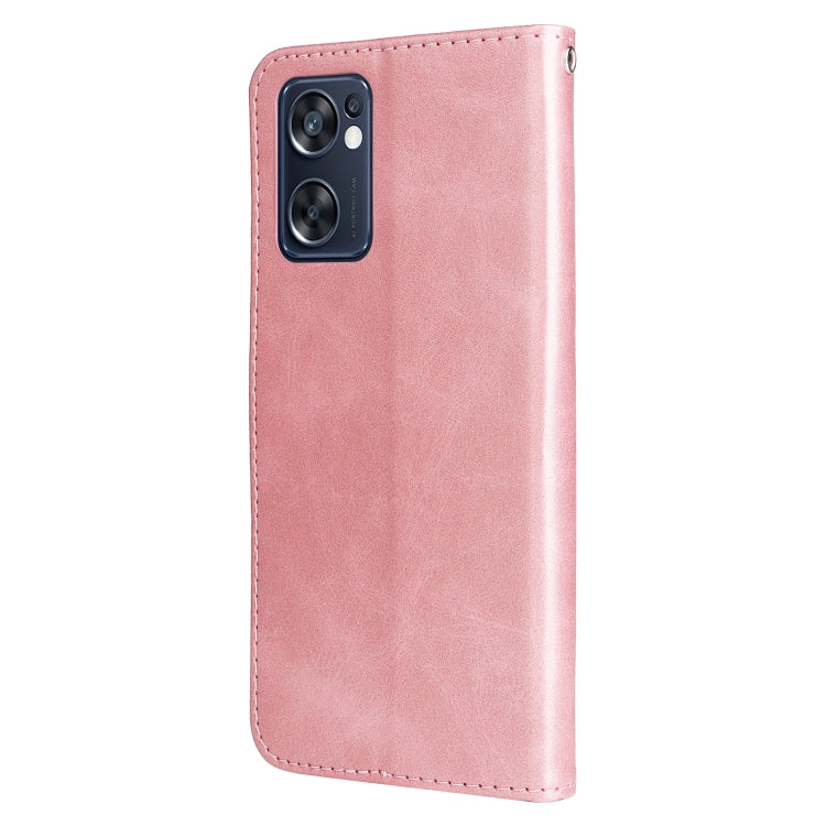 For OPPO Reno7 SE 5G Fashion Calf Texture Zipper Horizontal Flip Leather Case