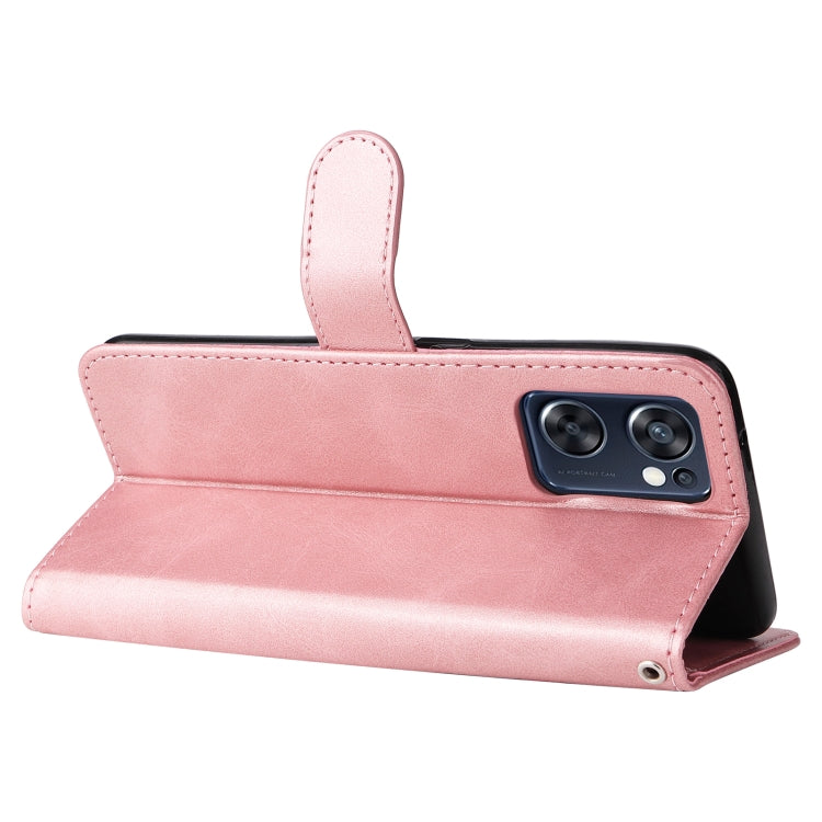 For OPPO Reno7 SE 5G Fashion Calf Texture Zipper Horizontal Flip Leather Case