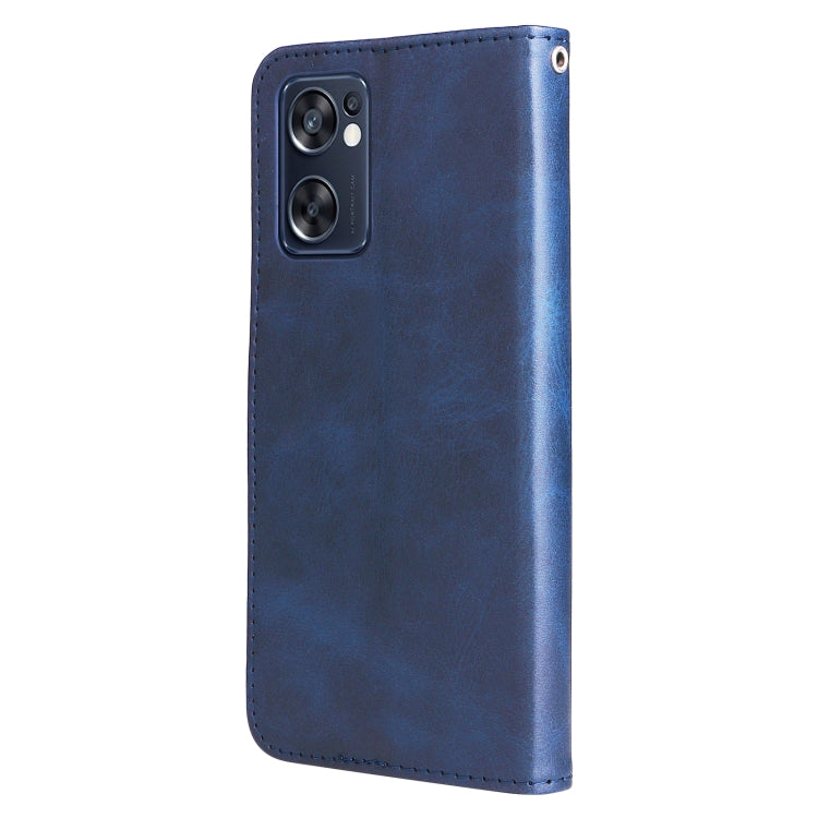 For OPPO Reno7 SE 5G Fashion Calf Texture Zipper Horizontal Flip Leather Case