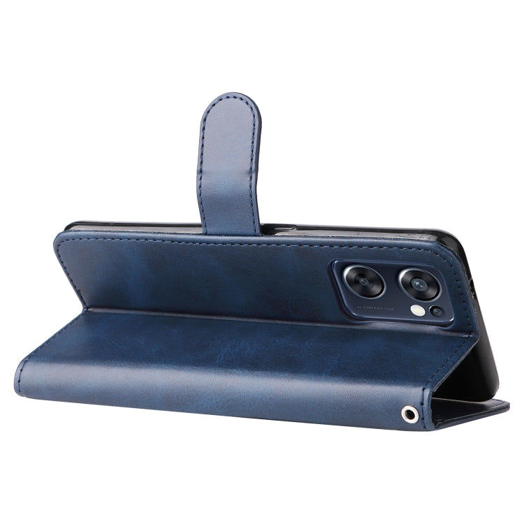 For OPPO Reno7 SE 5G Fashion Calf Texture Zipper Horizontal Flip Leather Case