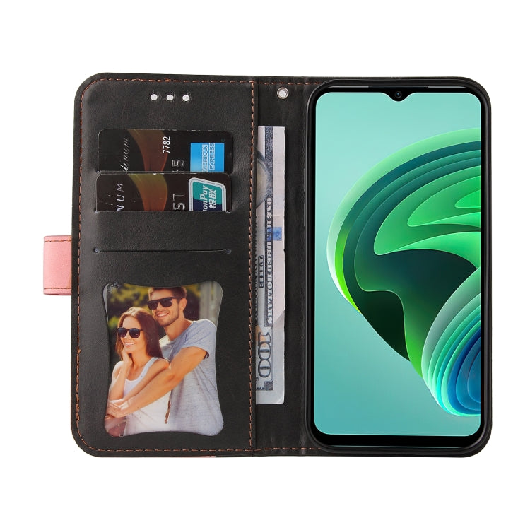 For Xiaomi Redmi Note 11E Stitching-Color Horizontal Flip Leather Case