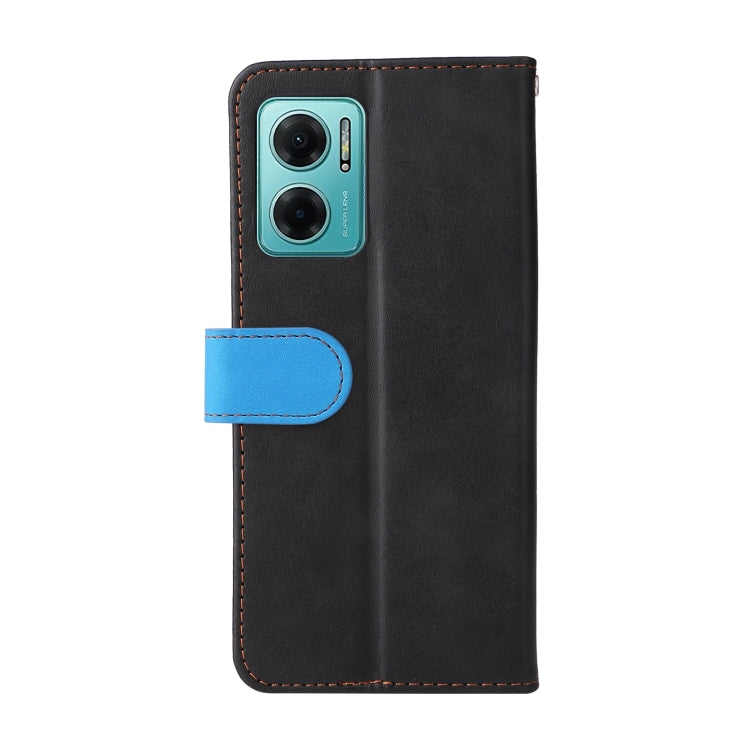 For Xiaomi Redmi Note 11E Stitching-Color Horizontal Flip Leather Case