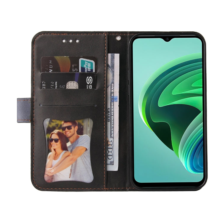 For Xiaomi Redmi Note 11E Stitching-Color Horizontal Flip Leather Case