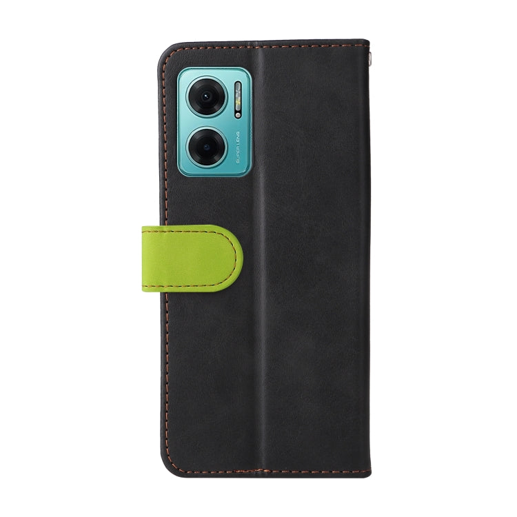 For Xiaomi Redmi Note 11E Stitching-Color Horizontal Flip Leather Case