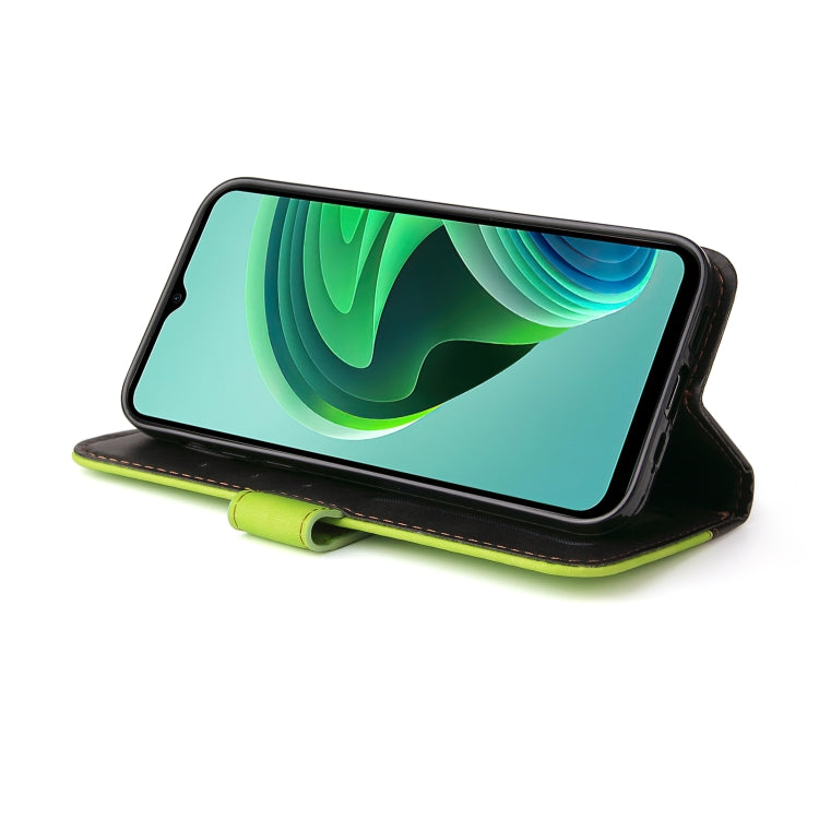 For Xiaomi Redmi Note 11E Stitching-Color Horizontal Flip Leather Case