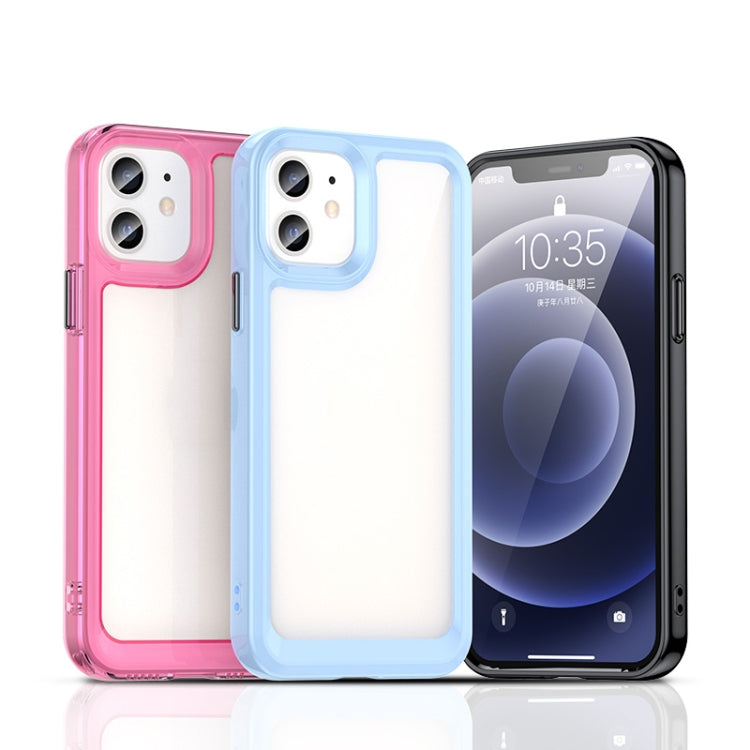 For iPhone 12 Colorful Series Acrylic + TPU Phone Case