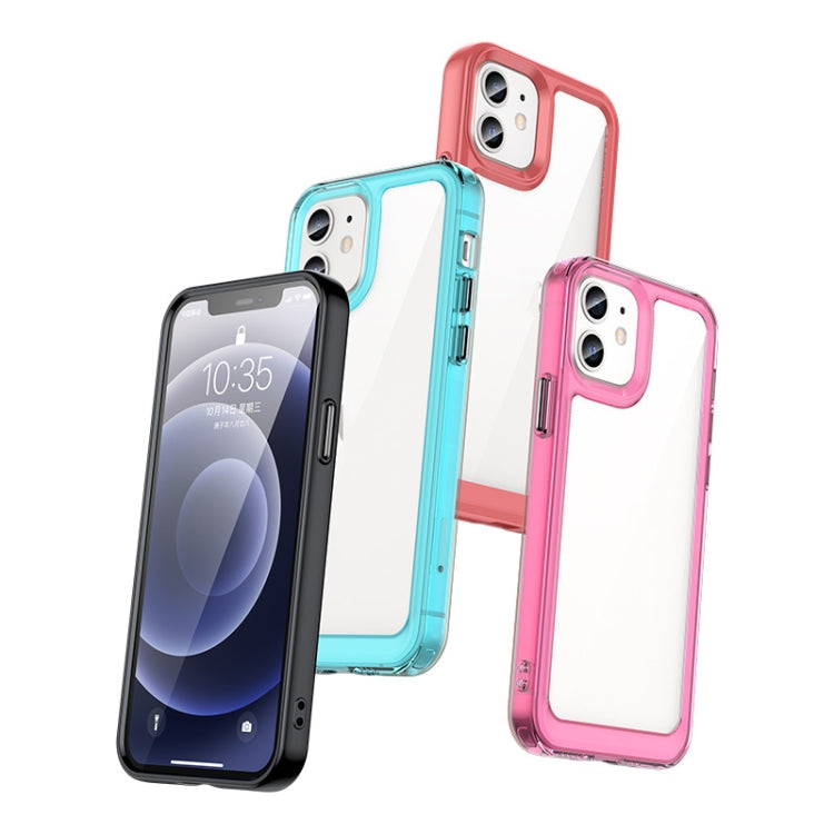 For iPhone 12 Colorful Series Acrylic + TPU Phone Case