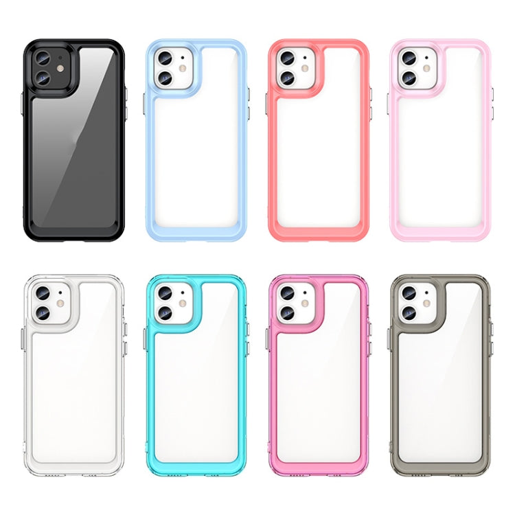 For iPhone 12 Colorful Series Acrylic + TPU Phone Case