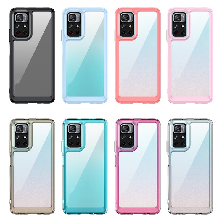 For Xiaomi Poco M4 Pro 5G Colorful Series Acrylic + TPU Phone Case