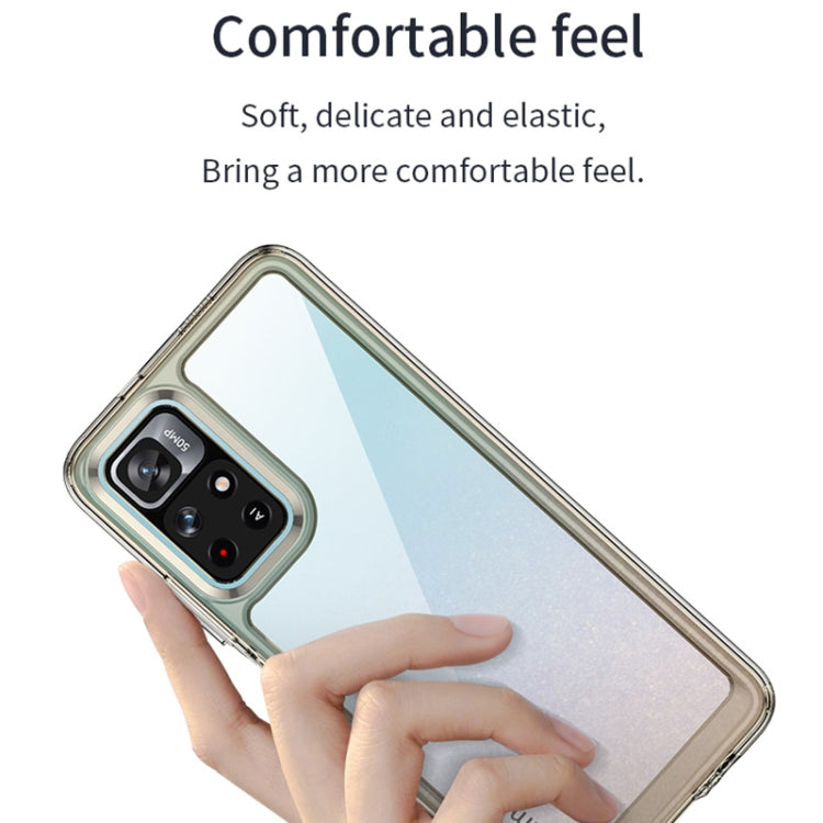 For Xiaomi Poco M4 Pro 5G Colorful Series Acrylic + TPU Phone Case