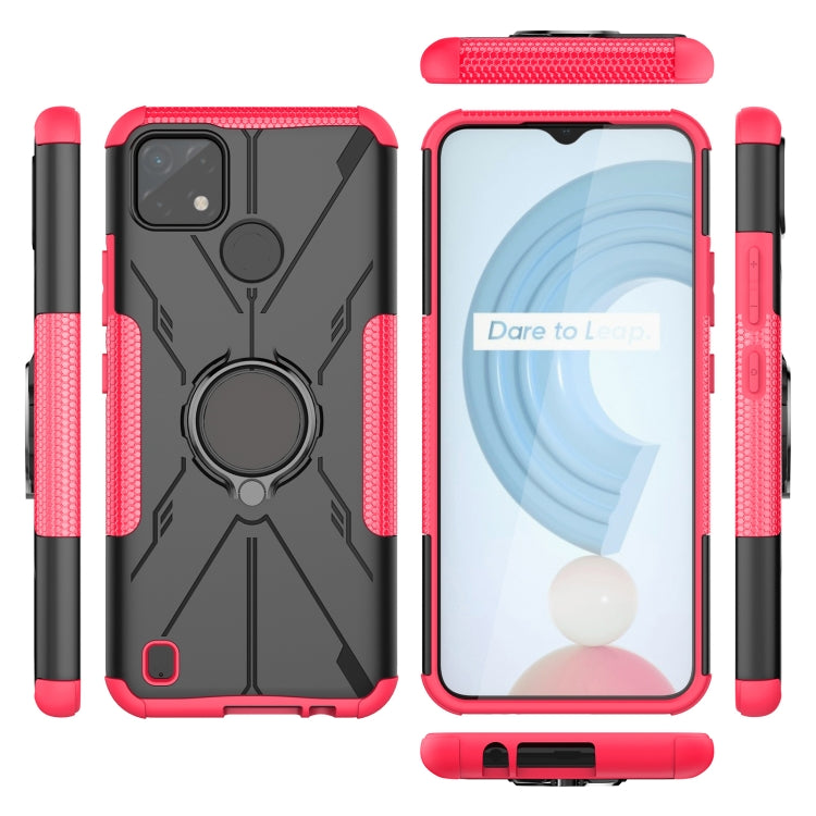 For OPPO Realme C21Y Armor Bear Shockproof PC + TPU Phone Case