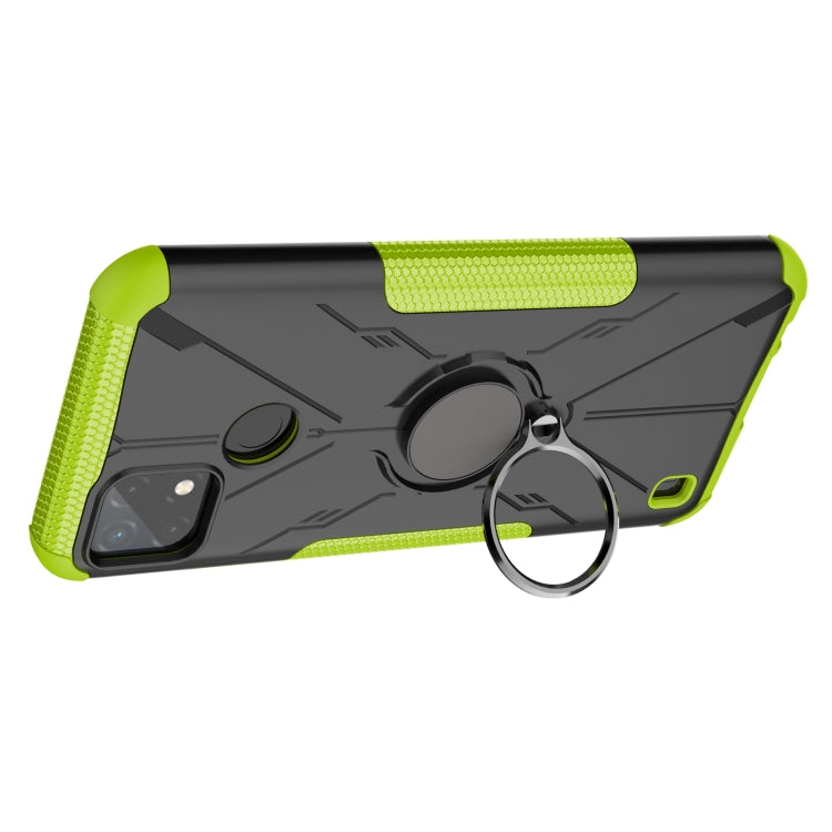 For OPPO Realme C21Y Armor Bear Shockproof PC + TPU Phone Case