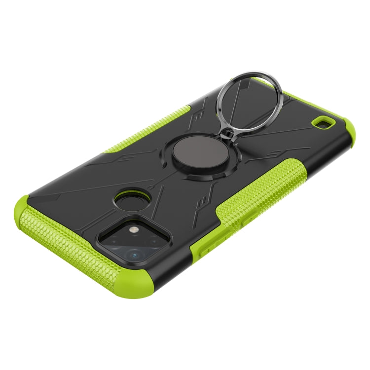 For OPPO Realme C21Y Armor Bear Shockproof PC + TPU Phone Case