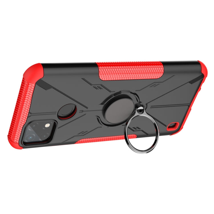 For OPPO Realme C21Y Armor Bear Shockproof PC + TPU Phone Case