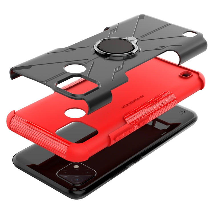 For OPPO Realme C21Y Armor Bear Shockproof PC + TPU Phone Case