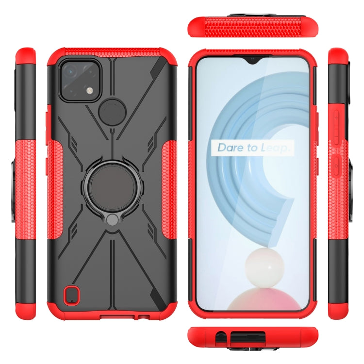 For OPPO Realme C21Y Armor Bear Shockproof PC + TPU Phone Case
