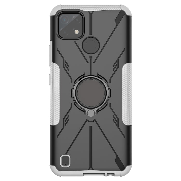 For OPPO Realme C21Y Armor Bear Shockproof PC + TPU Phone Case