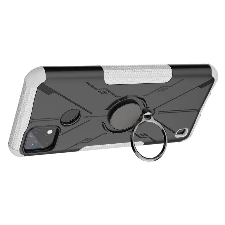 For OPPO Realme C21Y Armor Bear Shockproof PC + TPU Phone Case