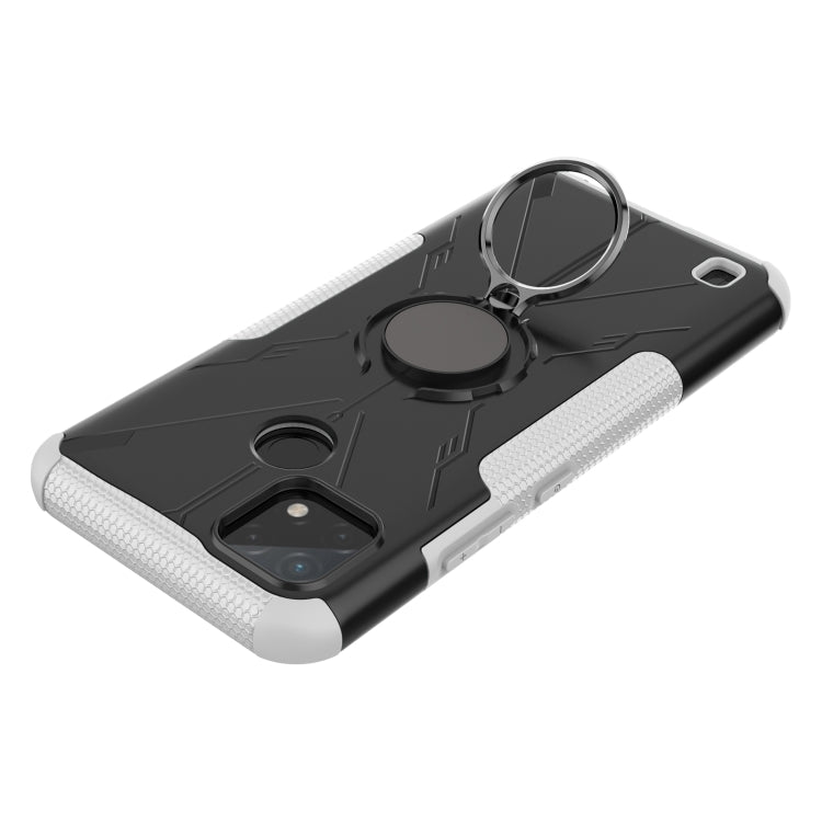 For OPPO Realme C21Y Armor Bear Shockproof PC + TPU Phone Case