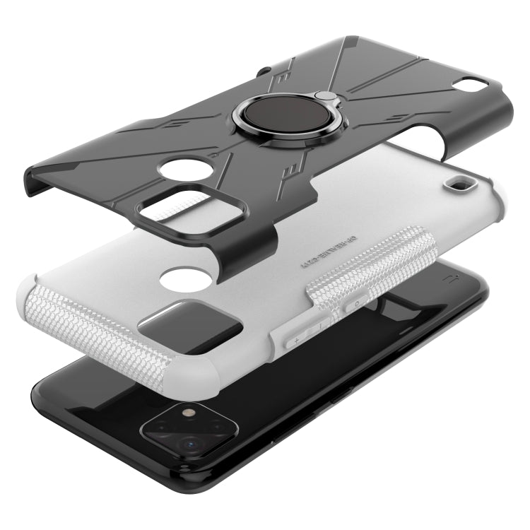 For OPPO Realme C21Y Armor Bear Shockproof PC + TPU Phone Case