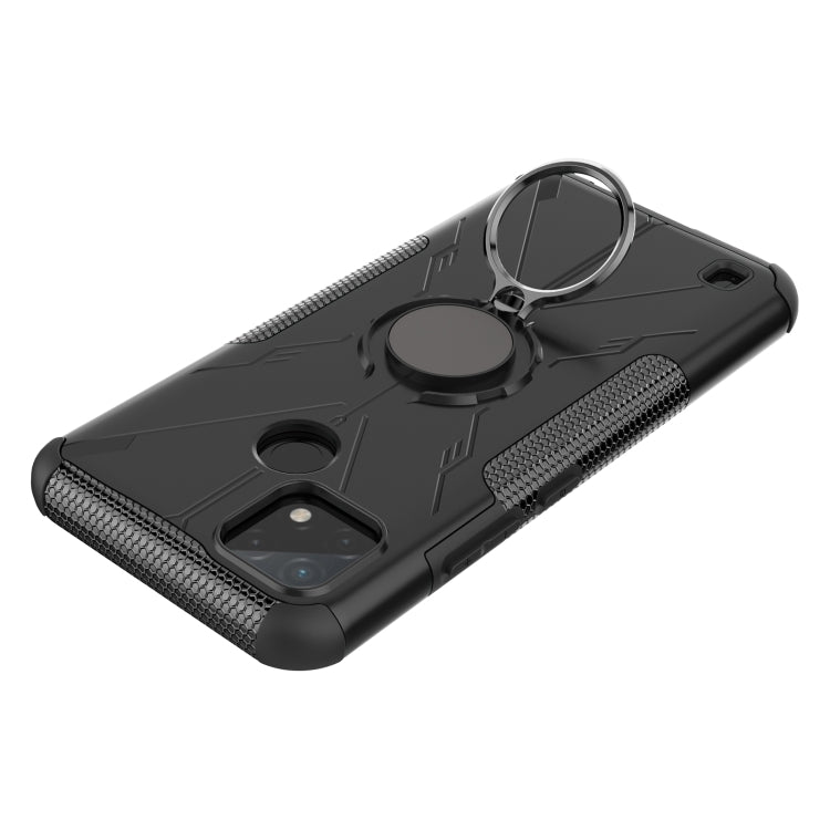 For OPPO Realme C21Y Armor Bear Shockproof PC + TPU Phone Case