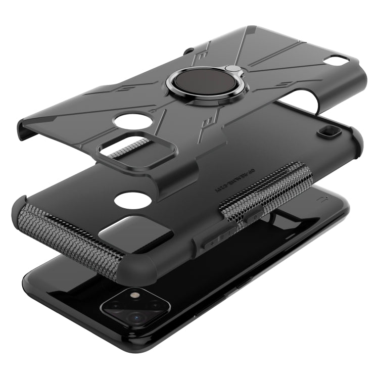 For OPPO Realme C21Y Armor Bear Shockproof PC + TPU Phone Case