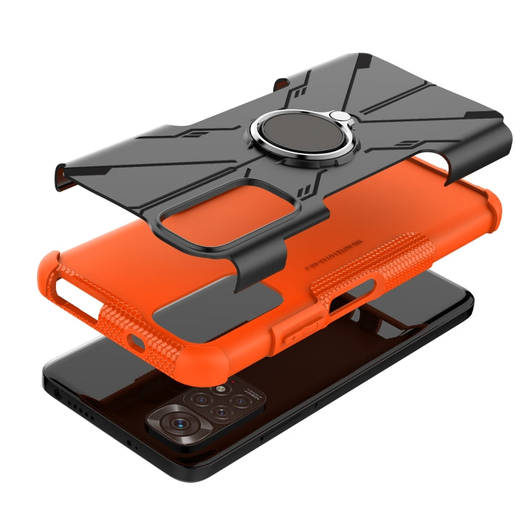 For Xiaomi Redmi Note 11/Redmi Note 11S 4G Global Armor Bear Shockproof PC + TPU Phone Case