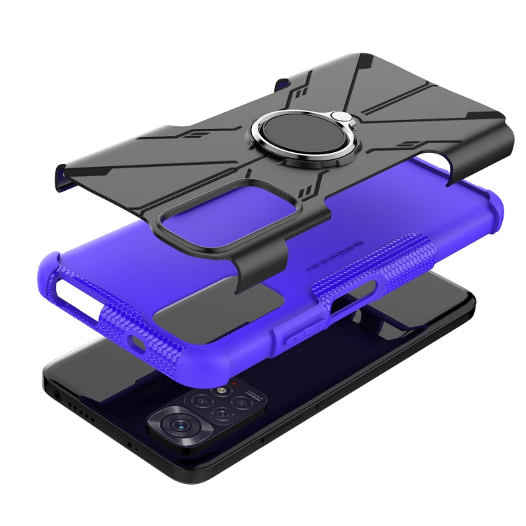 For Xiaomi Redmi Note 11/Redmi Note 11S 4G Global Armor Bear Shockproof PC + TPU Phone Case