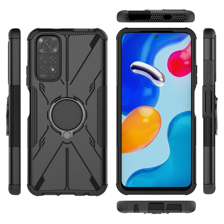 For Xiaomi Redmi Note 11/Redmi Note 11S 4G Global Armor Bear Shockproof PC + TPU Phone Case