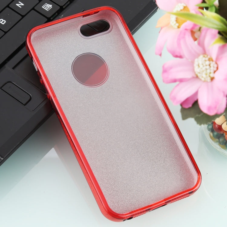 For iPhone 5 & 5s & SE TPU Glitter All-inclusive Protective Case