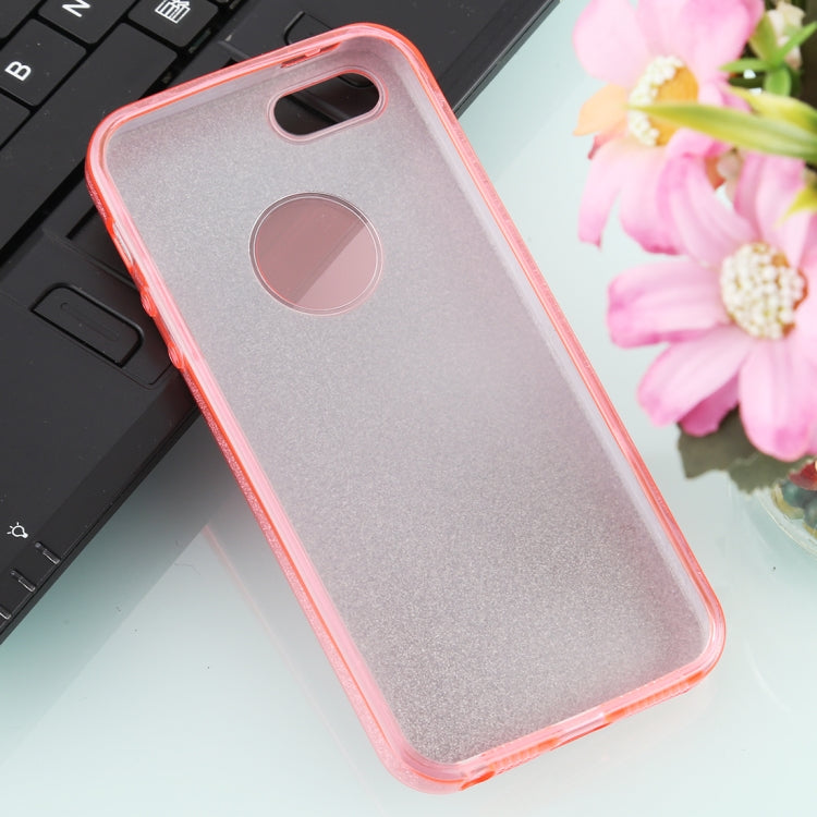 For iPhone 5 & 5s & SE TPU Glitter All-inclusive Protective Case