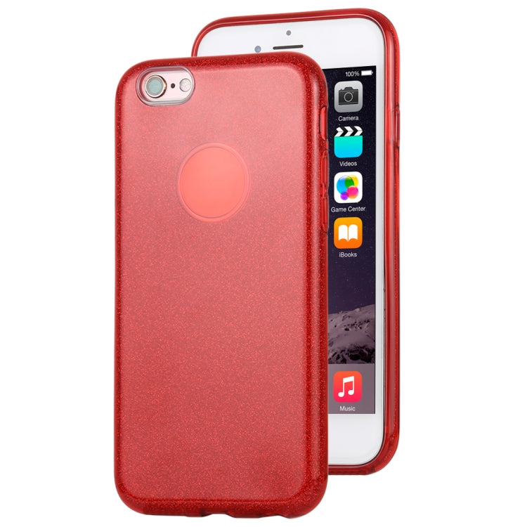 For iPhone 6 TPU Glitter All-inclusive Protective Case