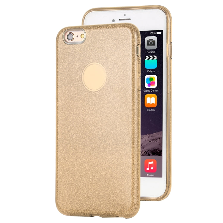 For iPhone 6 Plus TPU Glitter All-inclusive Protective Case