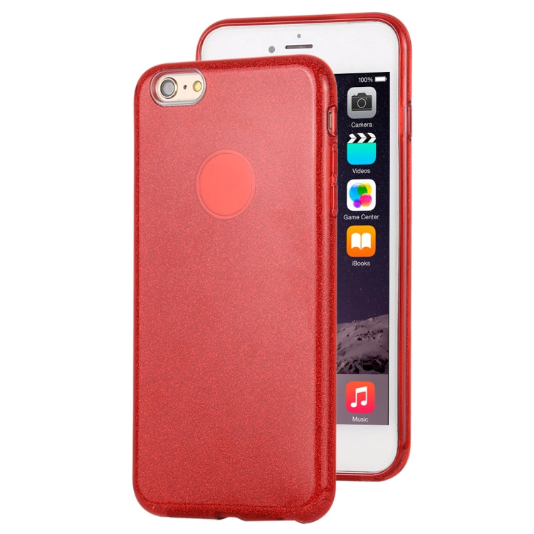 For iPhone 6 Plus TPU Glitter All-inclusive Protective Case