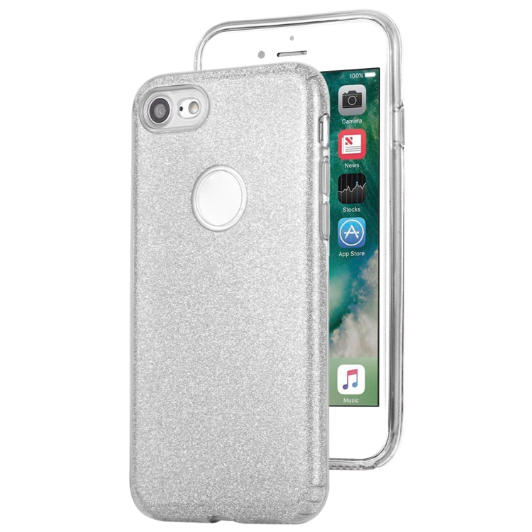 For iPhone 7 TPU Glitter All-inclusive Protective Case