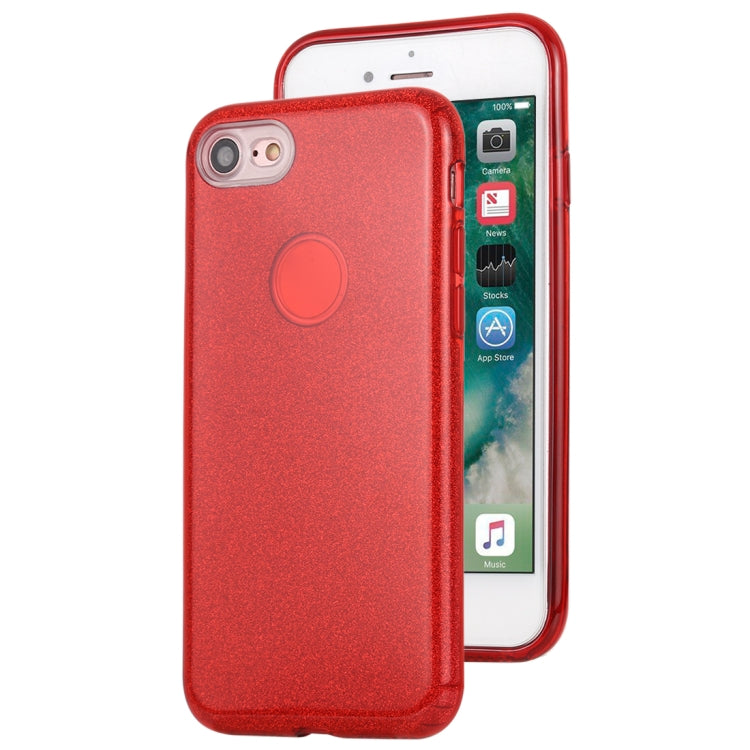 For iPhone 7 TPU Glitter All-inclusive Protective Case