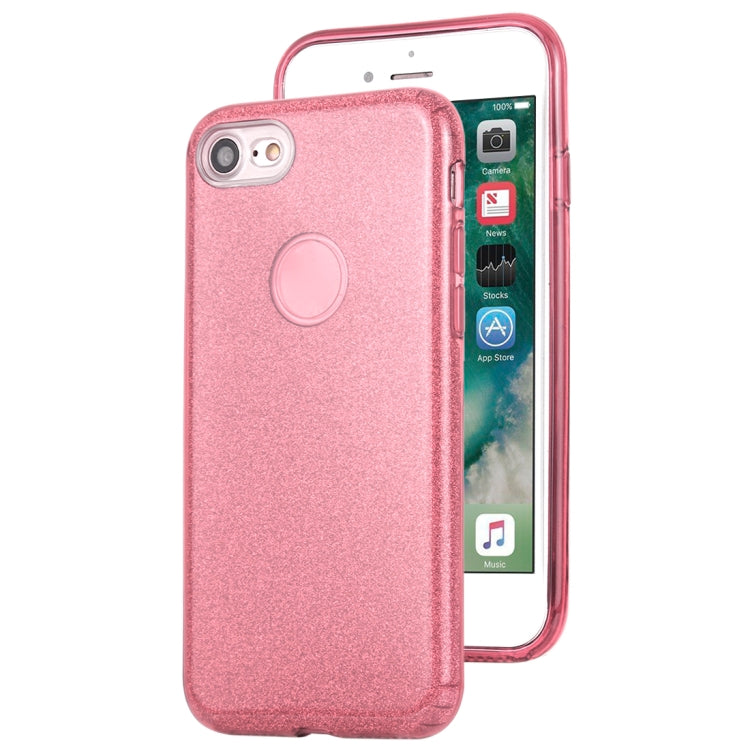 For iPhone 7 TPU Glitter All-inclusive Protective Case