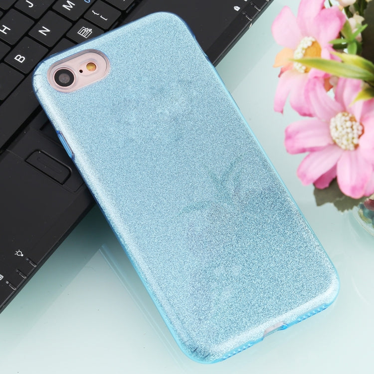 For iPhone 8 TPU Glitter All-inclusive Protective Case