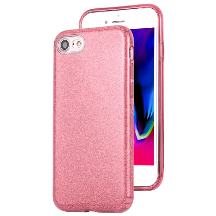 For iPhone 8 TPU Glitter All-inclusive Protective Case