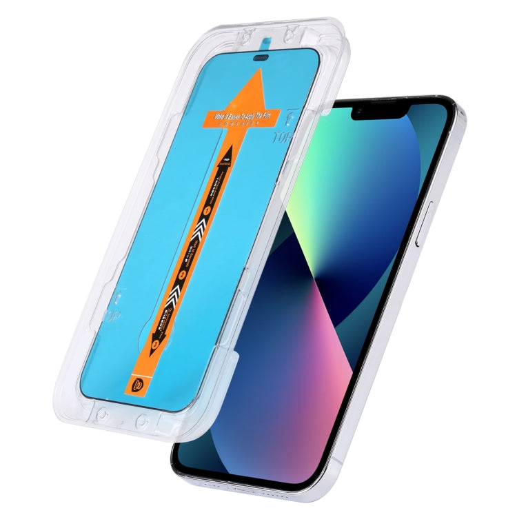 For iPhone 13 mini Fast Attach Dust-proof Anti-static Tempered Glass Film