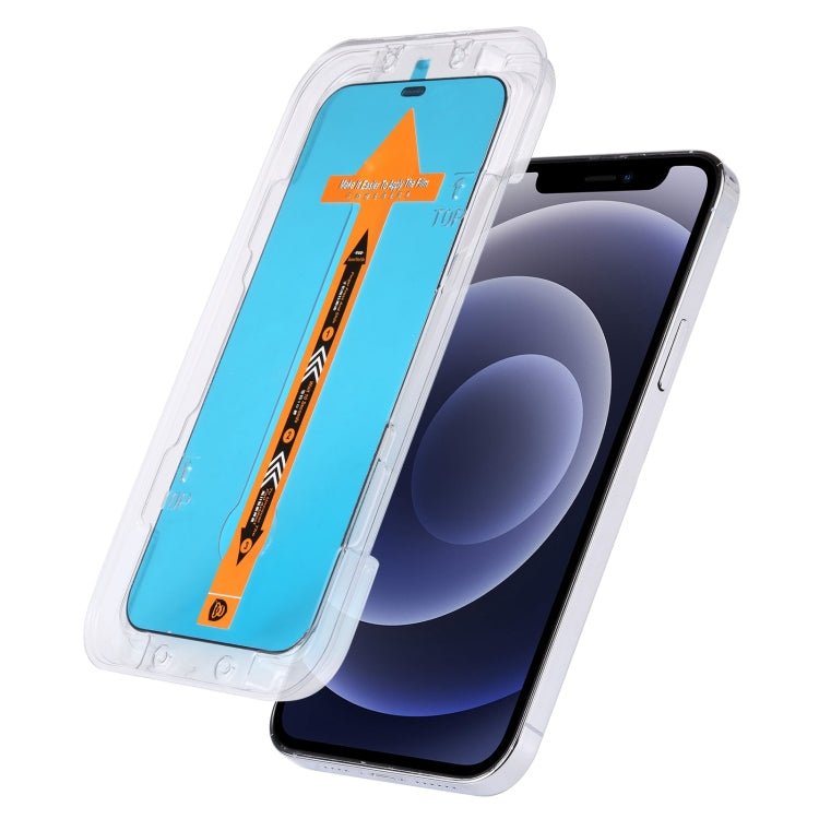 For iPhone 12 mini Fast Attach Dust-proof Anti-static Tempered Glass Film