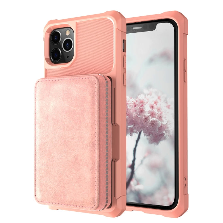 For iPhone 11 Pro Zipper Wallet Card Bag PU Back Case