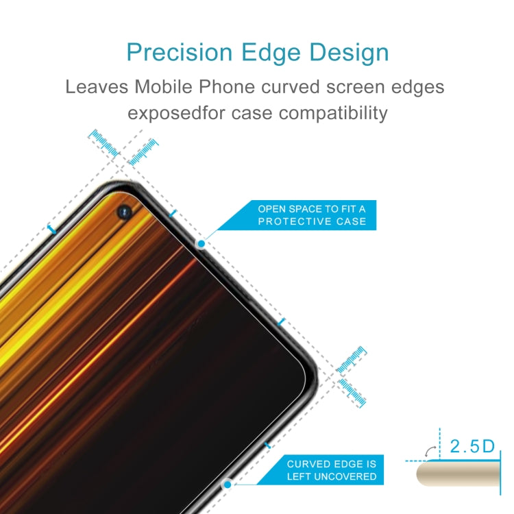 50 PCS 0.26mm 9H 2.5D Tempered Glass Film For OPPO Realme Q5 Pro