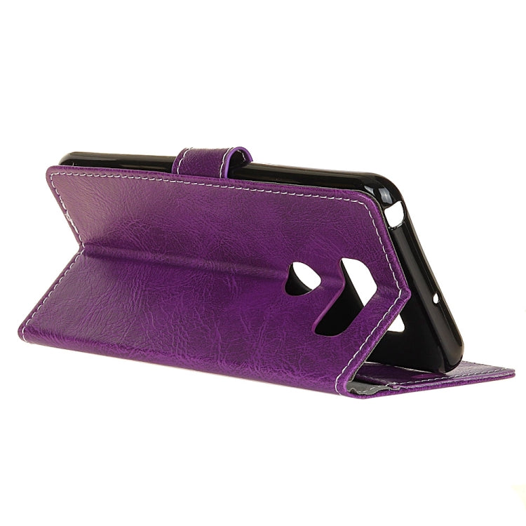 For LG Q70 Retro Crazy Horse Texture Horizontal Flip Leather Case with Holder & Card Slots & Photo Frame & Wallet