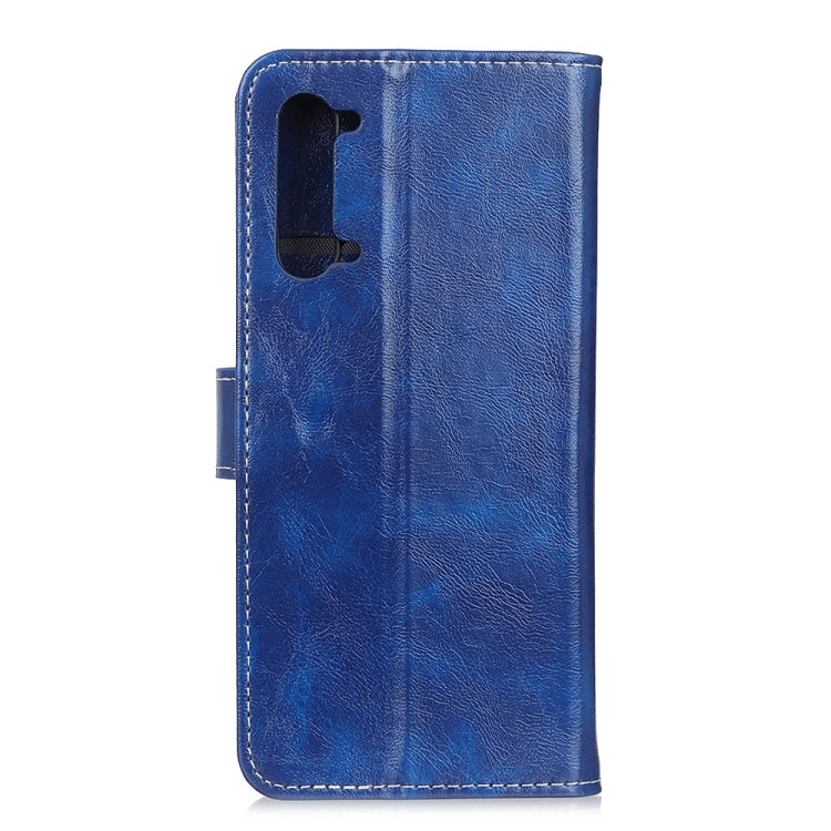 For OPPO Reno 3 Retro Crazy Horse Texture Horizontal Flip Leather Case with Holder & Card Slots & Photo Frame & Wallet