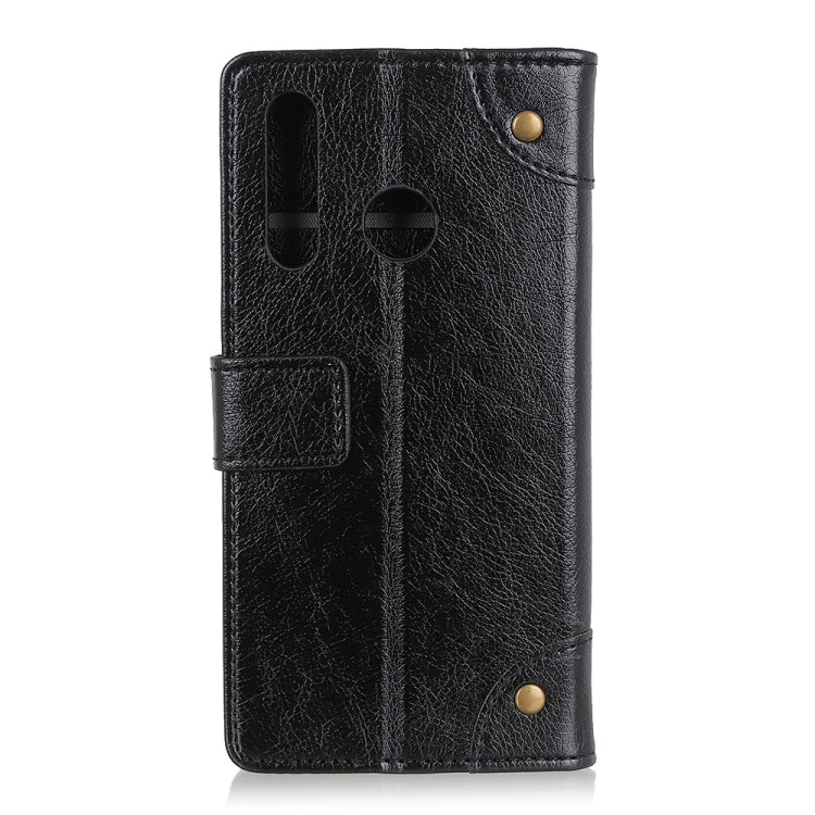For OPPO A8 Copper Buckle Nappa Texture Horizontal Flip Leather Case with Holder & Card Slots & Wallet