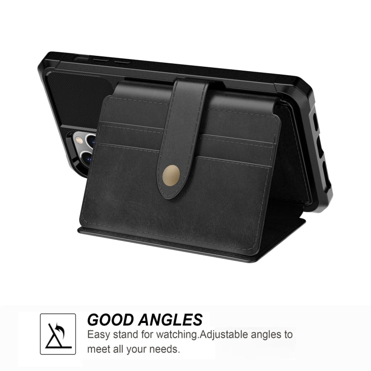 For iPhone 11 10-Card Wallet Bag PU Back Phone Case