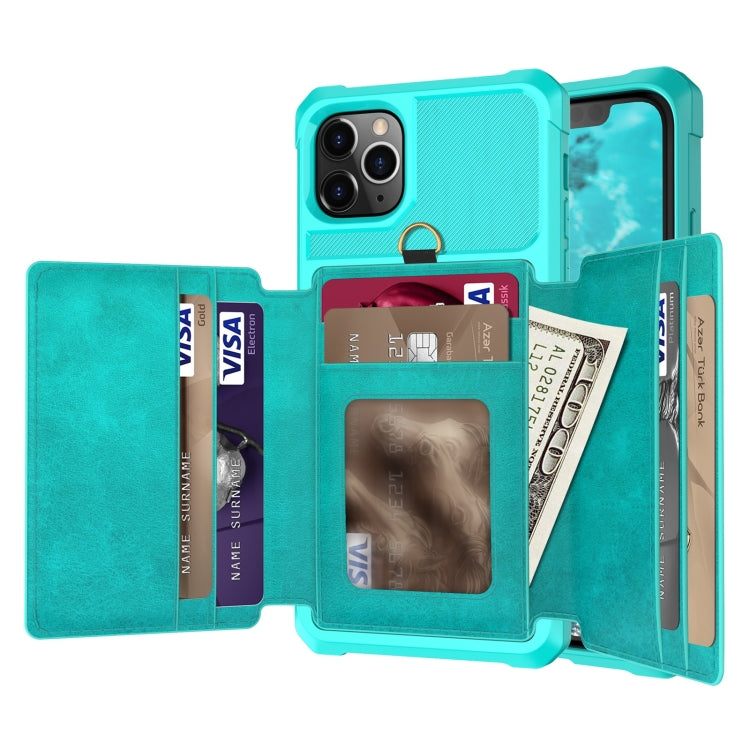 For iPhone 11 10-Card Wallet Bag PU Back Phone Case