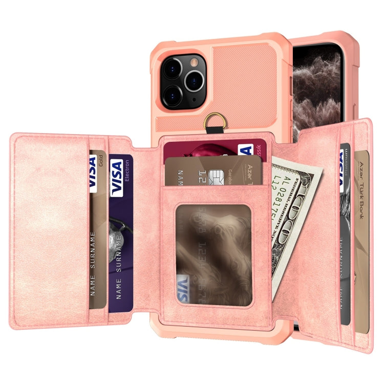 For iPhone 11 Pro Max 10-Card Wallet Bag PU Back Phone Case