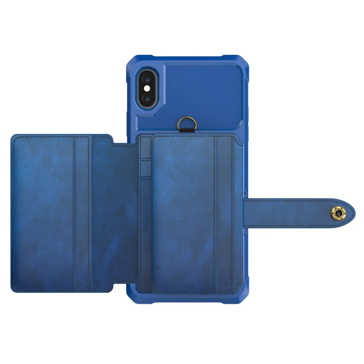 For iPhone X / XS 10-Card Wallet Bag PU Back Phone Case